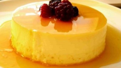 Cara Membuat Puding Brem dengan Saus Lemon yang Enak